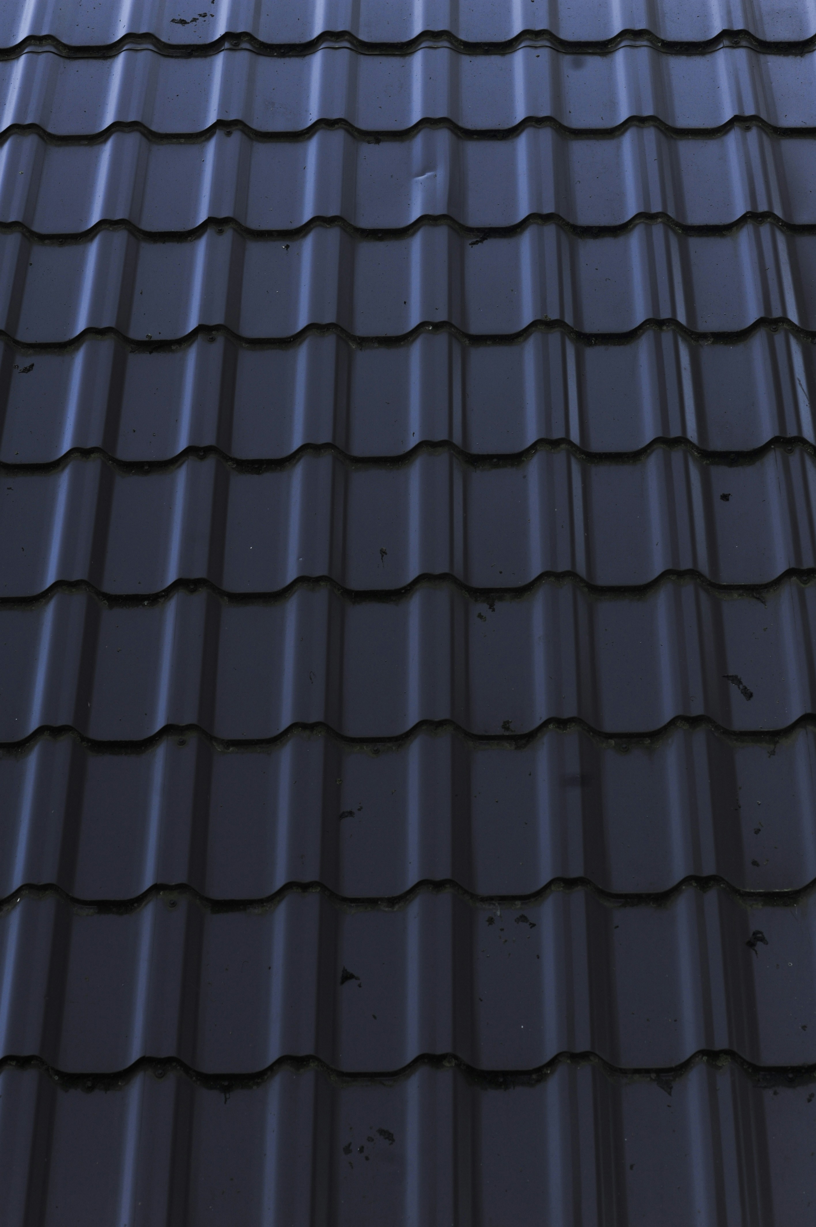 Old metal gray roof in nature.